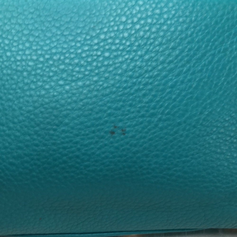 REBECCA MINKOFF coral green Crossbody. Heavy gold chain with studs. - Picture 4 of 15